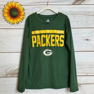 Green Bay Packers NFL Long Sleeve Shirt Kids Size 7 Football Apparel